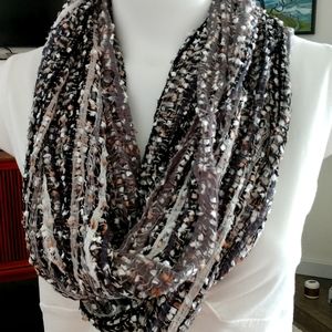 Wide 17 inch omega scarf